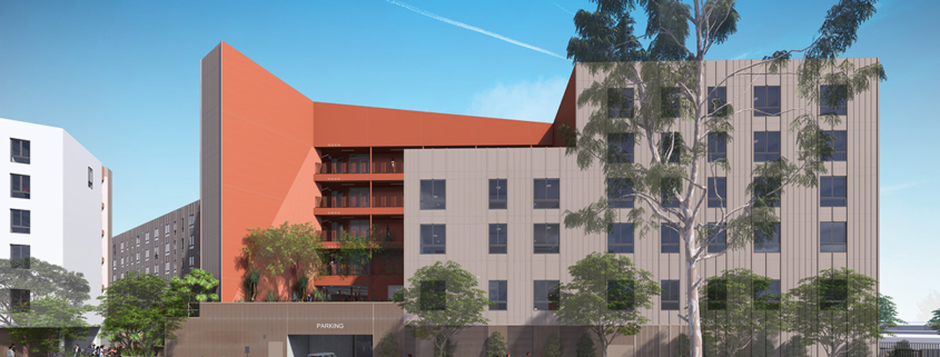 Century+Restorative Care Village elevation rendering.