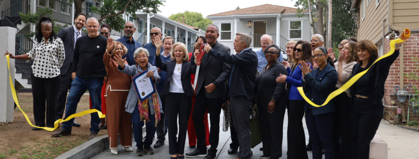 Friendship Terrace ribbon cutting ceremony.