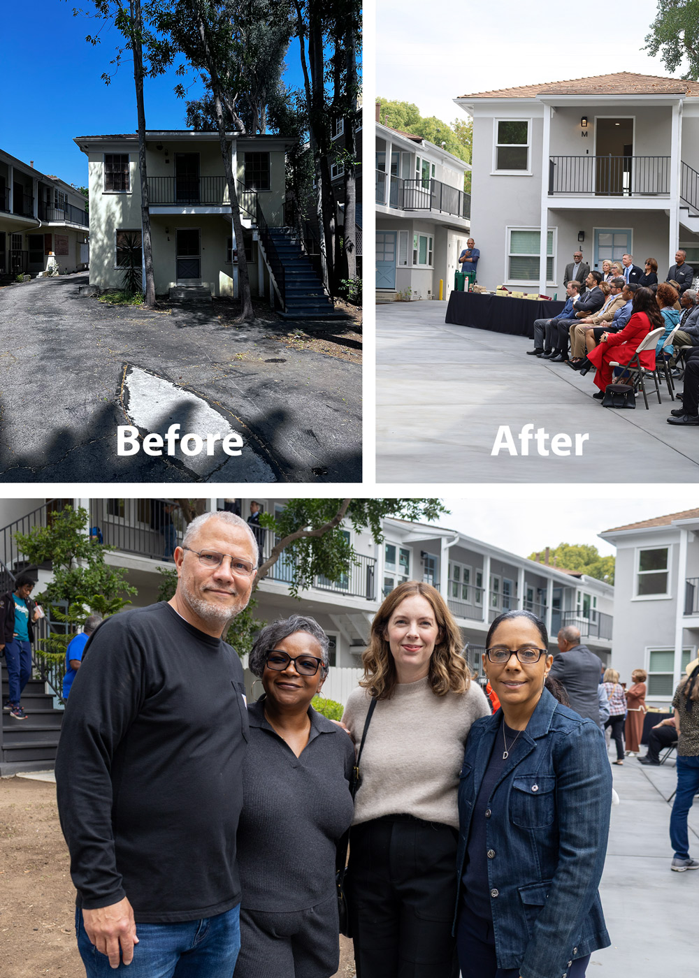 Before and After collage.