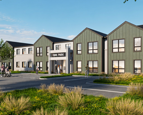 Oak Park development rendering.